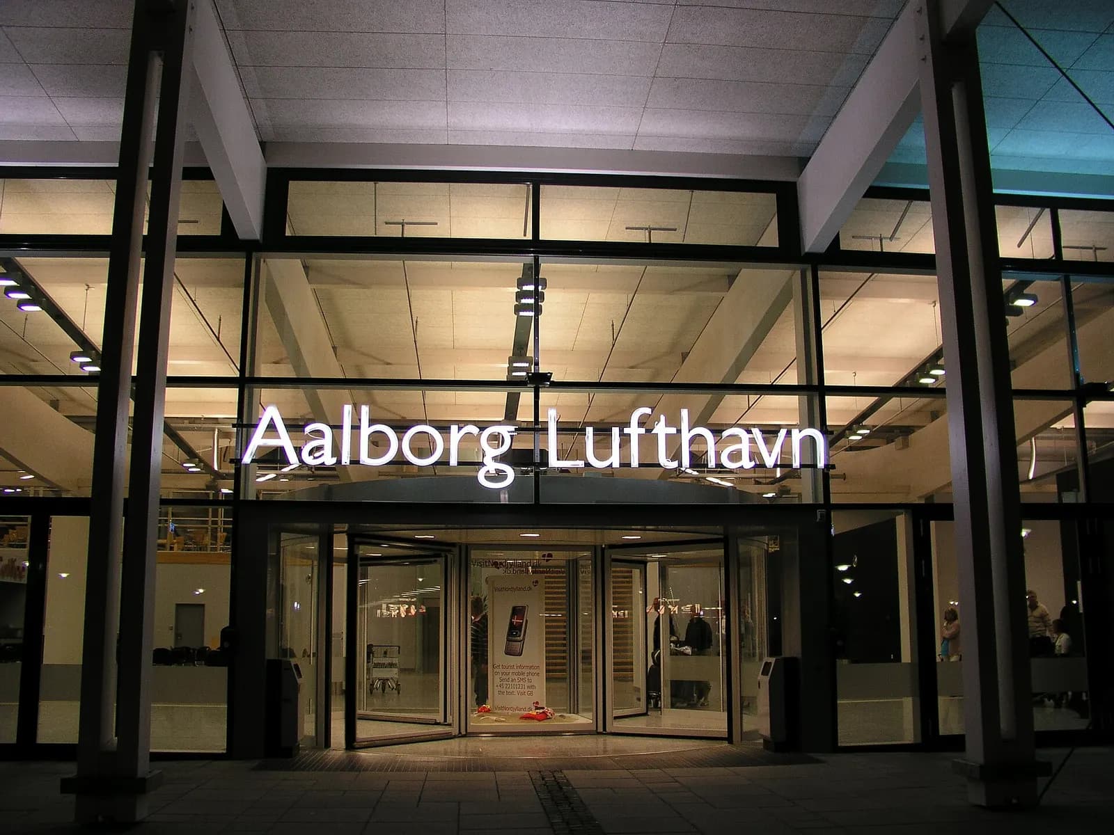 Enterance to Aalborg Airport.