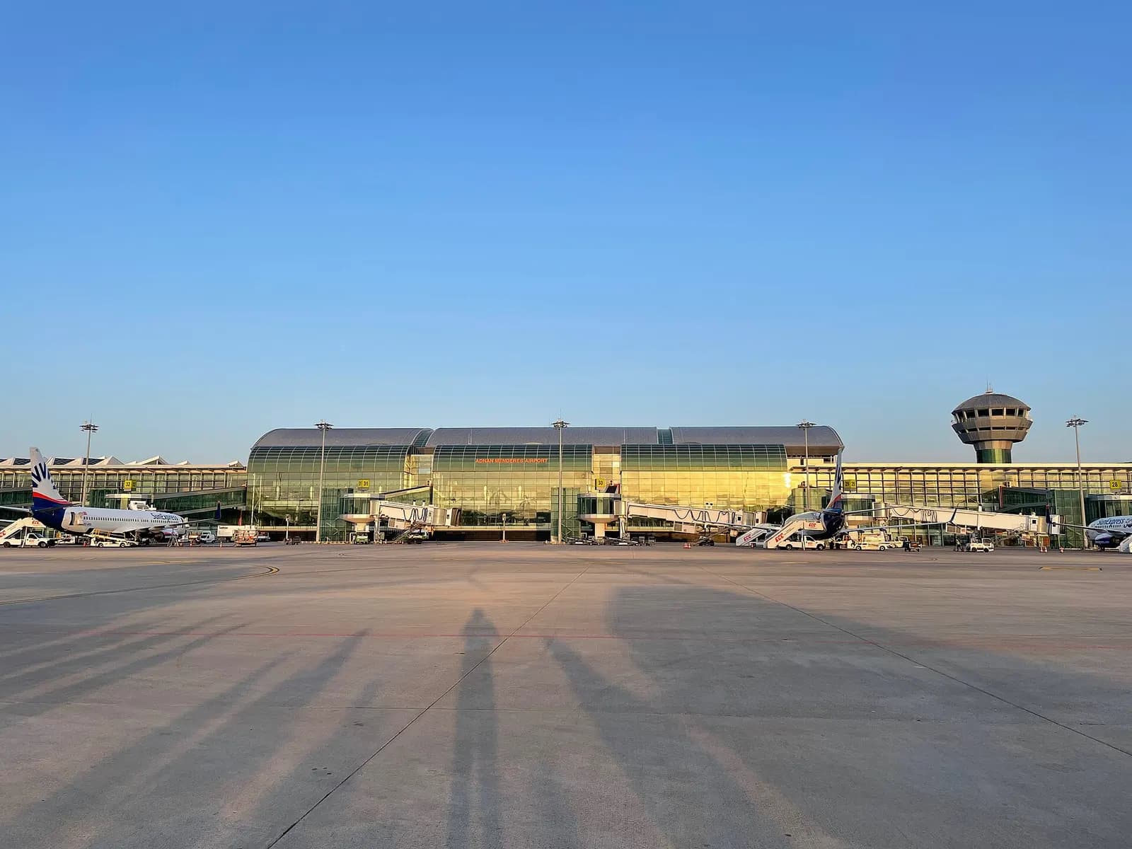 International Terminal of Adnan Menderes Airport in İzmir, Turkey.