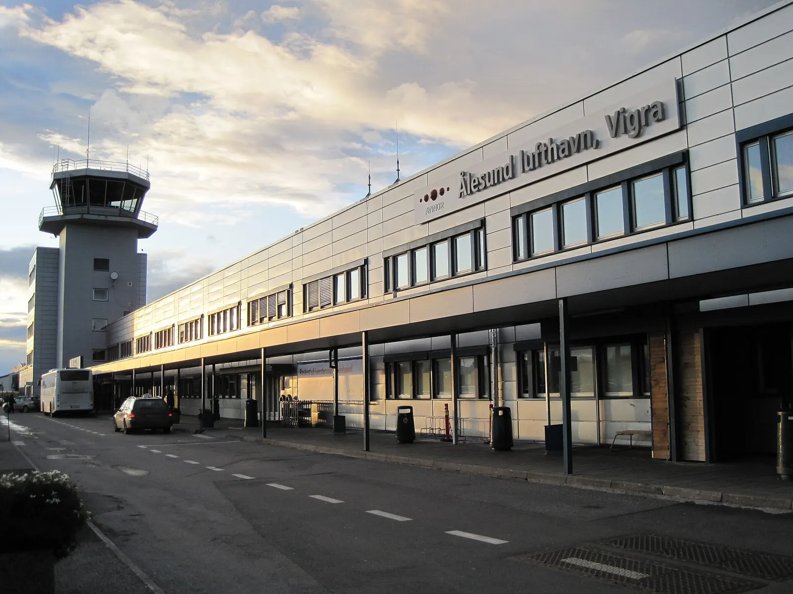 Entrance area of Ålesund Airport Vigra