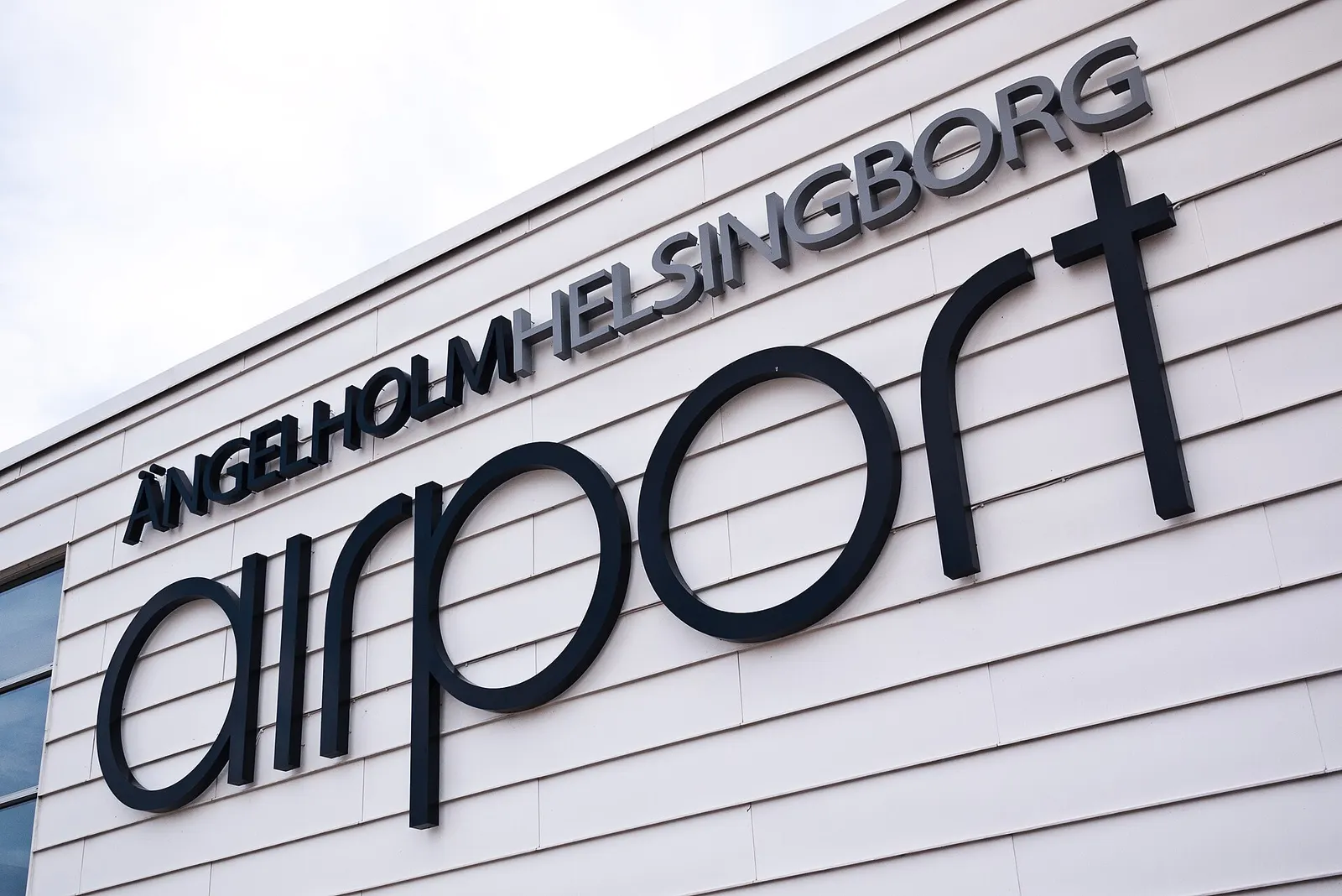 Exterior of Ängelholm–Helsingborg Airport passenger terminal
