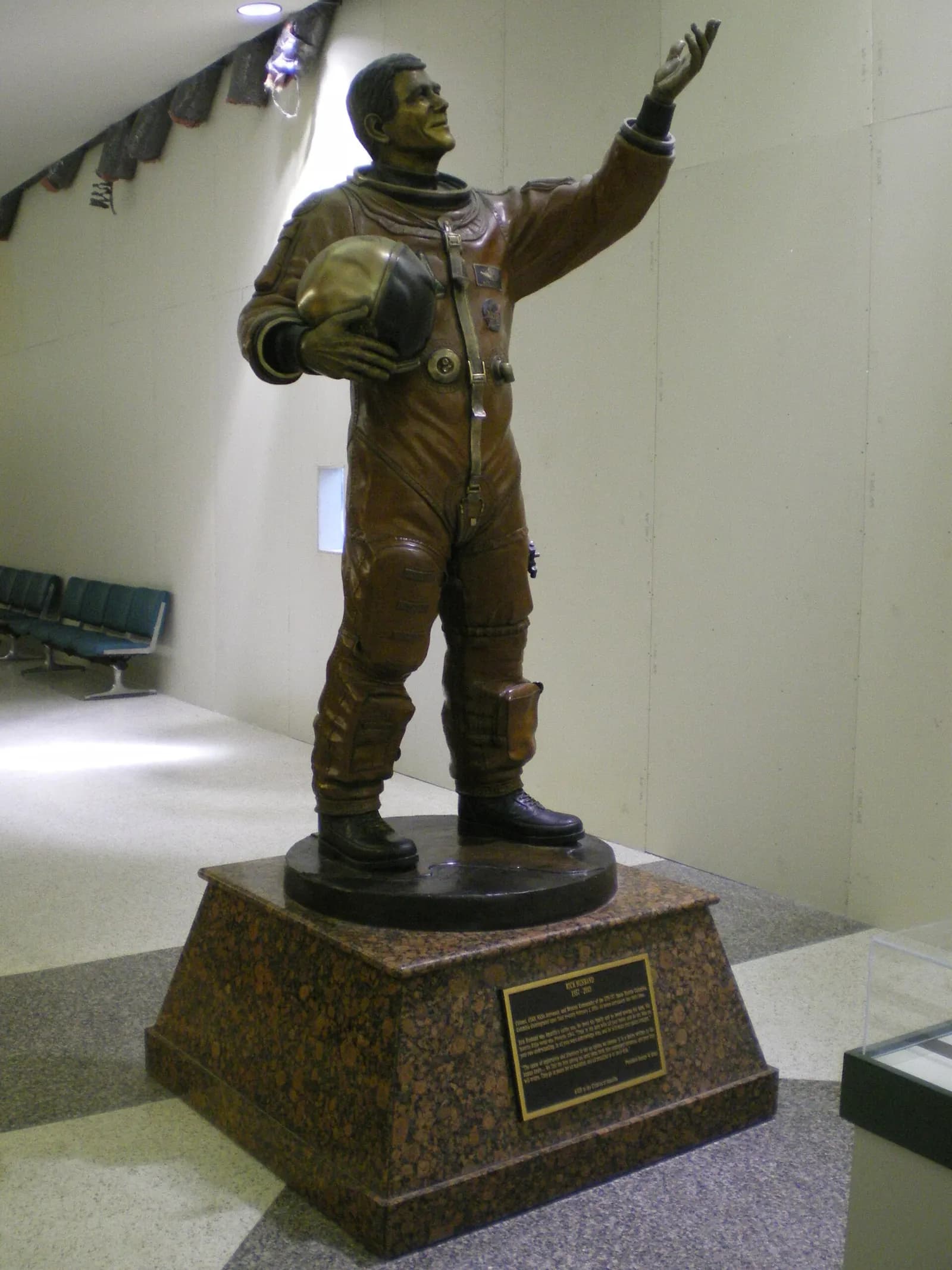 Statue of astronaut Rick Husband at Rick Husband Amarillo International Airport.