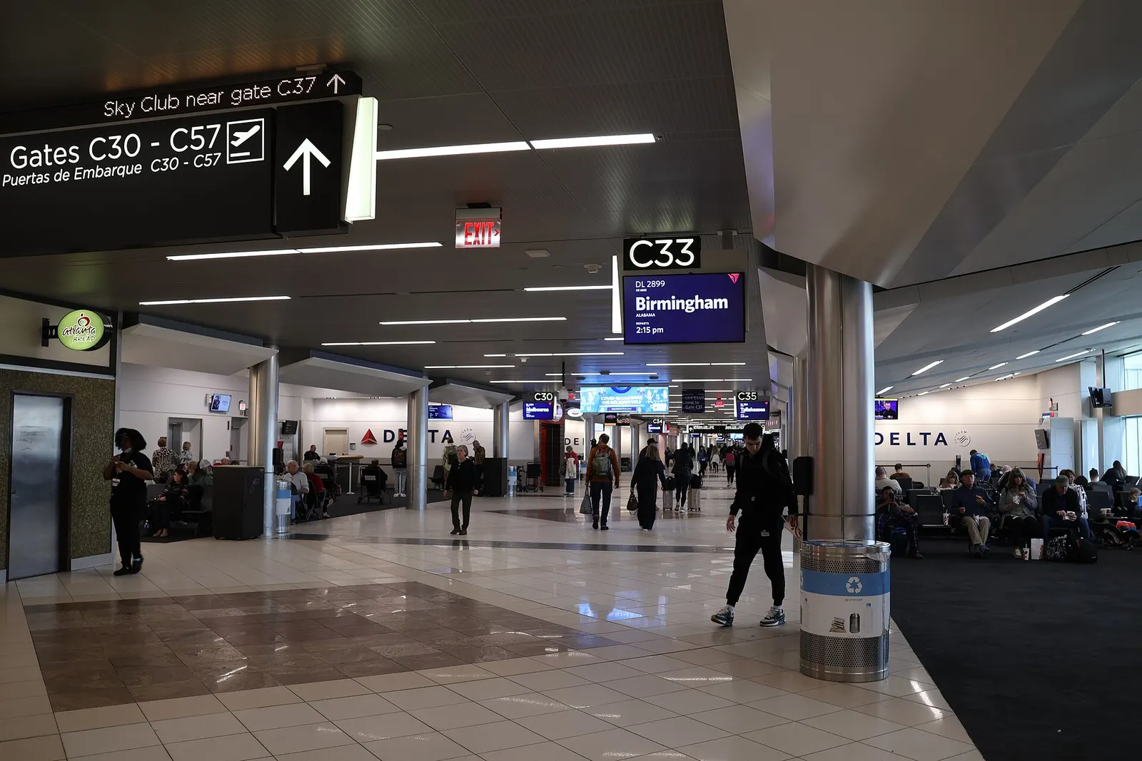 Hartsfield-Jackson Atlanta International Airport (ATL) Concourse C in Clayton County, Georgia.