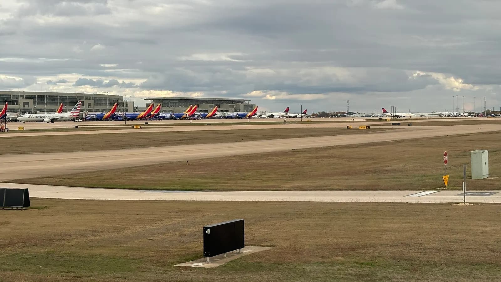 Austin-Bergstrom International Airport tarmac December 2024