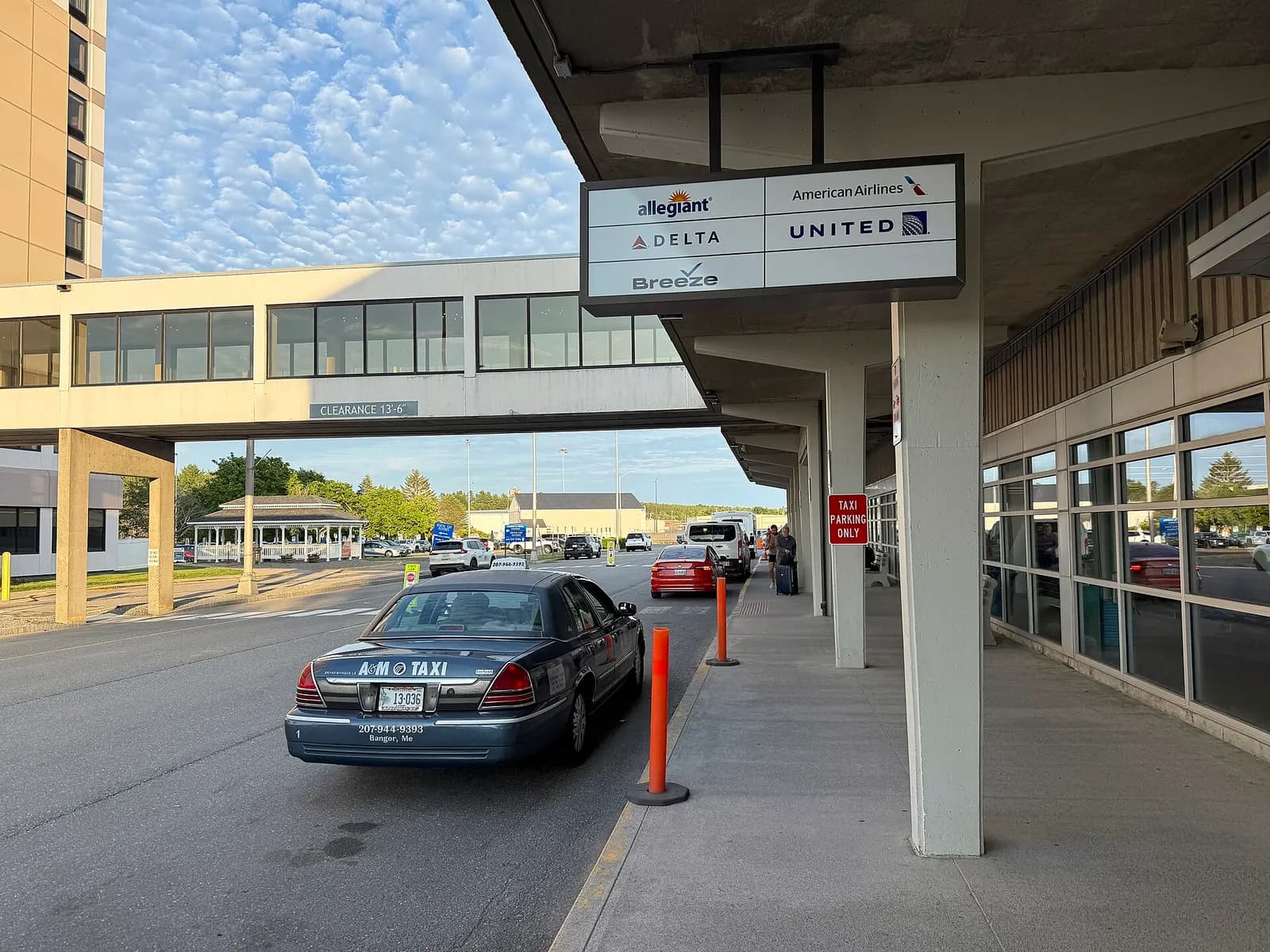 Bangor International Airport terminal exterior, 26 June 2025