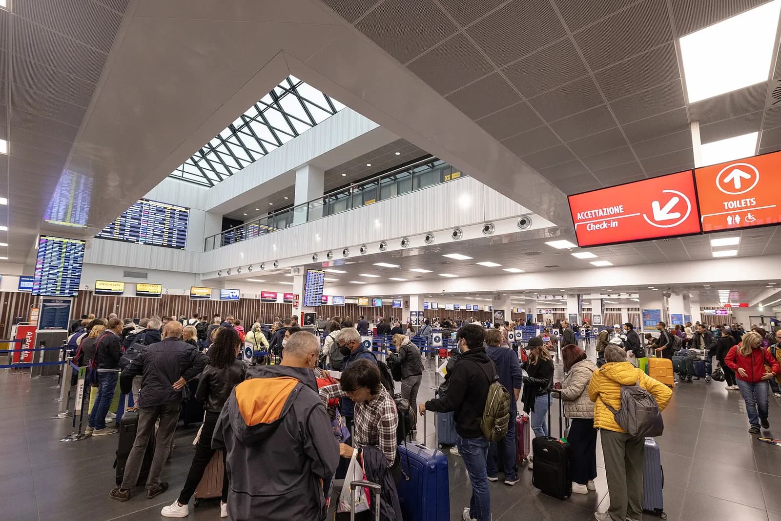 Milan Bergamo Airport (BGY) passenger terminal exterior