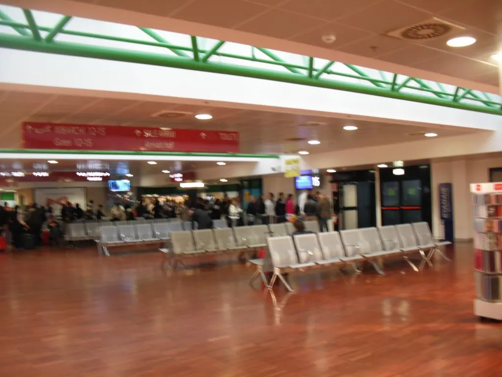Departures hall interior at Milan Bergamo Airport (BGY)