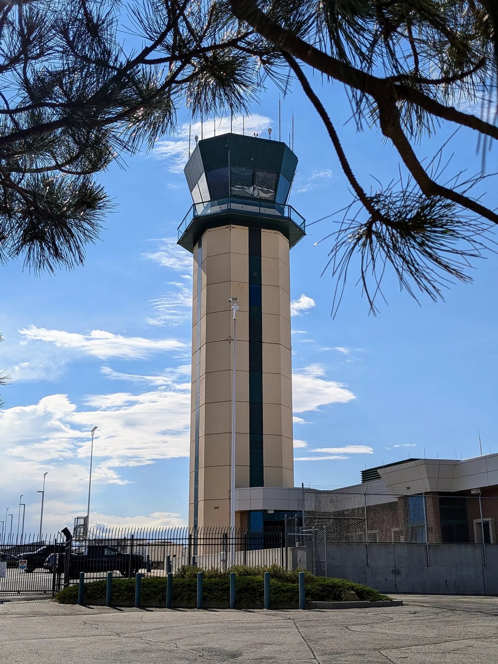 Billings Logan International Airport control tower in 2024