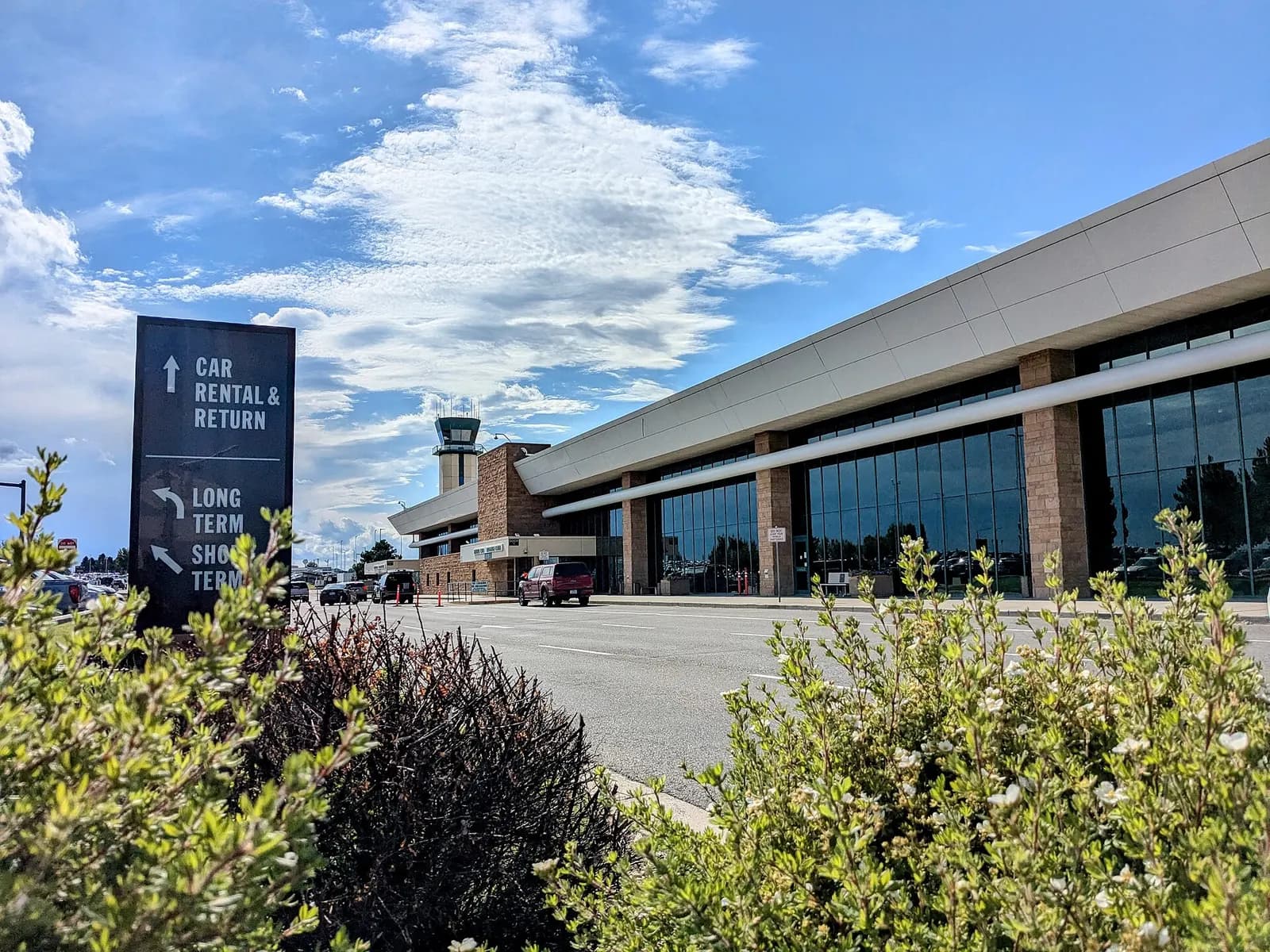 Billings Logan International Airport terminal exterior in 2024
