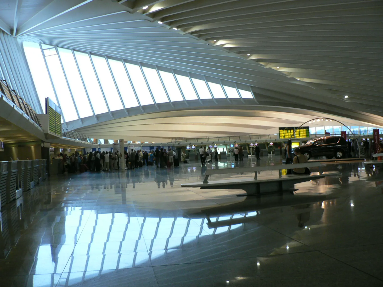 Bilbao Airport terminal interior hall