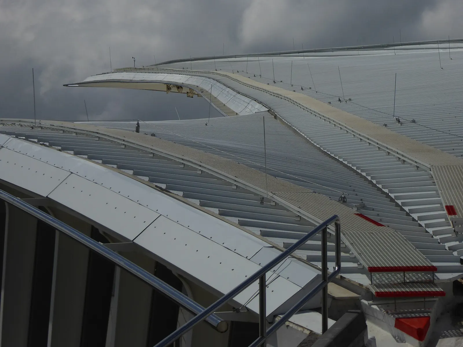 Bilbao Airport terminal façade and forecourt, May 2019