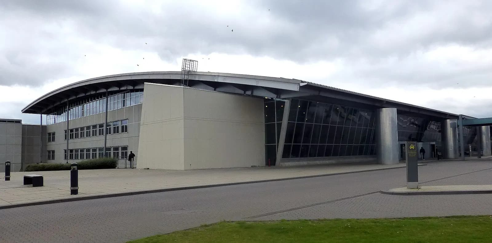 Billund Airport passenger terminal seen from the northeast