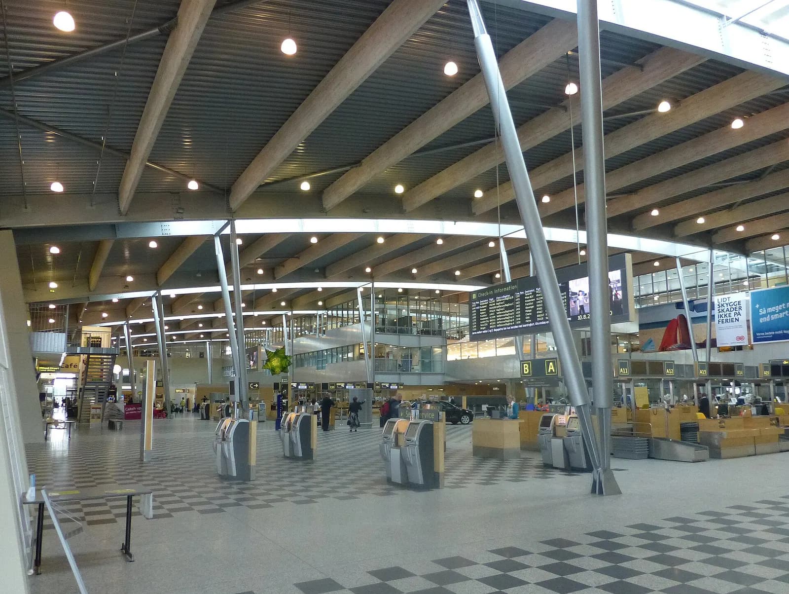 Billund Airport departures hall