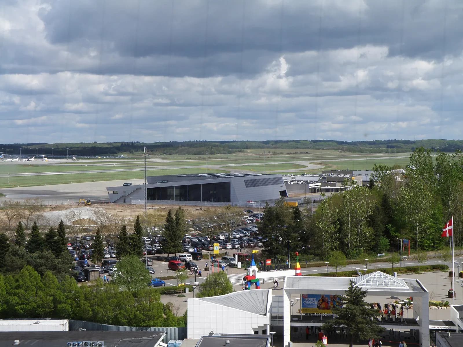 Billund Airport seen from LEGOLAND Billund