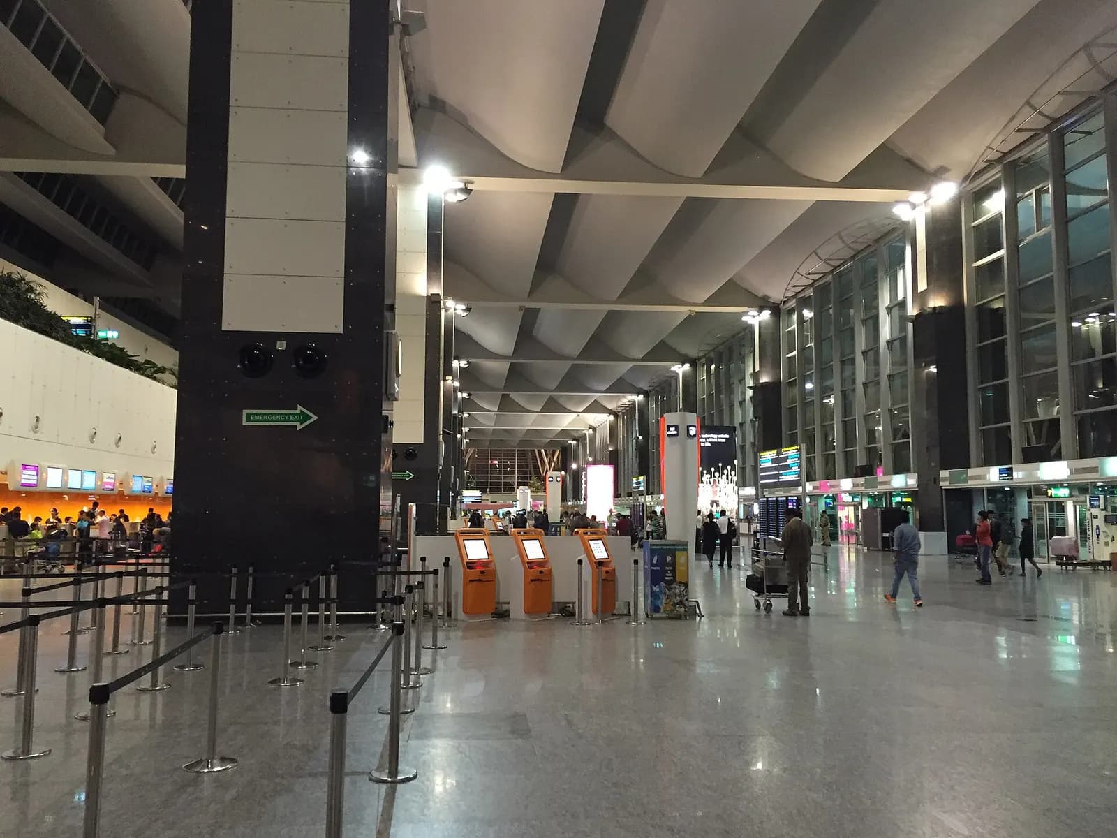 Departure hall of Kempegowda International Airport, Bengaluru
