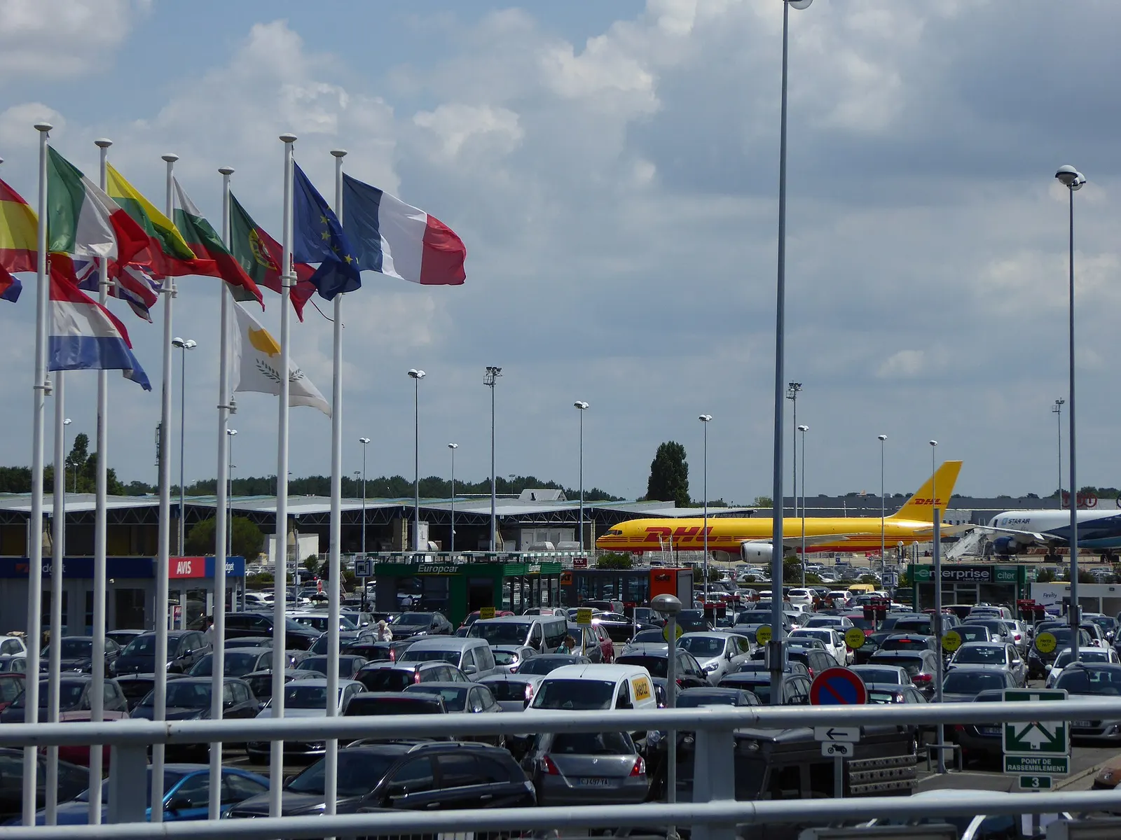 Airside view at Bordeaux-Mérignac Airport, July 2014