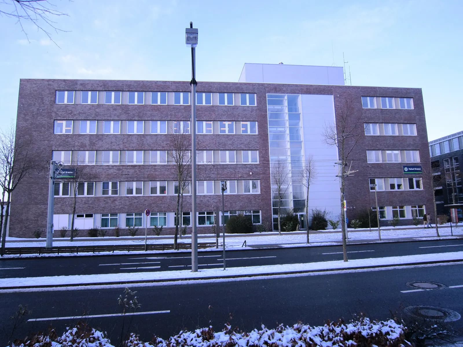 Politiebureau bij het vliegveld Bremen