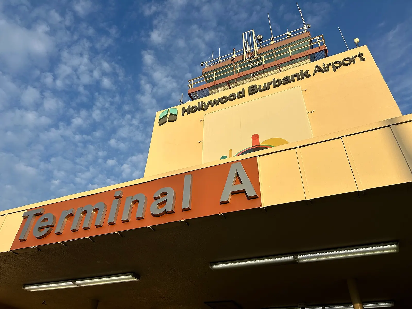 View of Terminal A of the Hollywood Burbank Airport in Burbank, CA on February 6, 2026 7:24 PDT