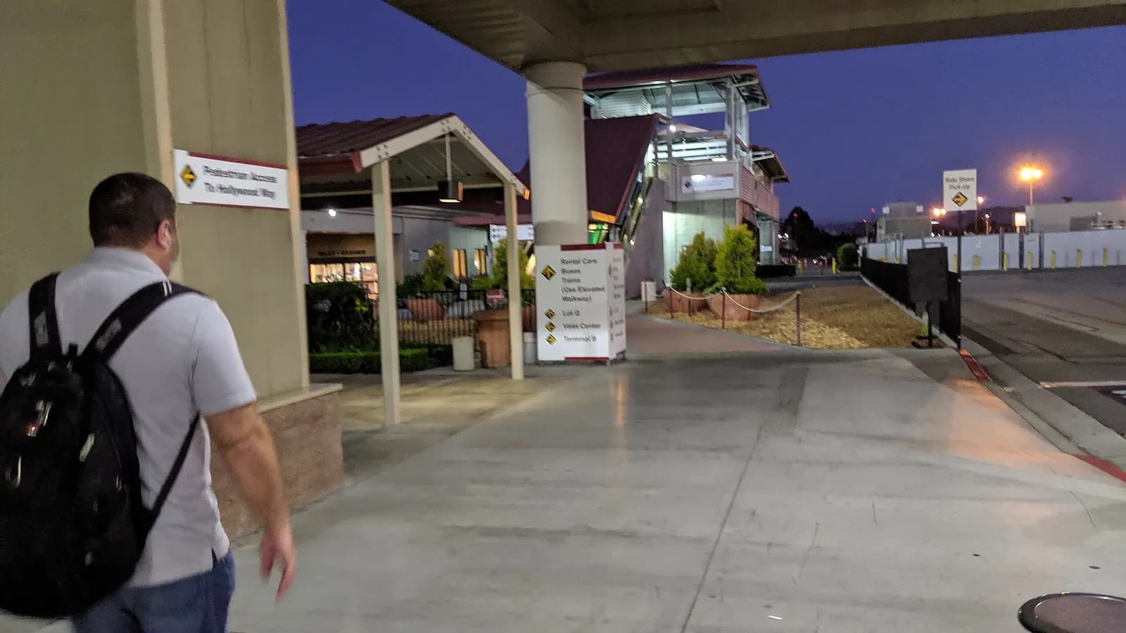 Hollywood Burbank Airport Bus Connector Entrance