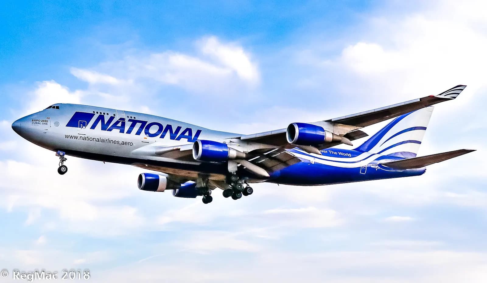 National Airlines Boeing 747 N952CA on the Columbia Metropolitan cargo ramp in 2017
