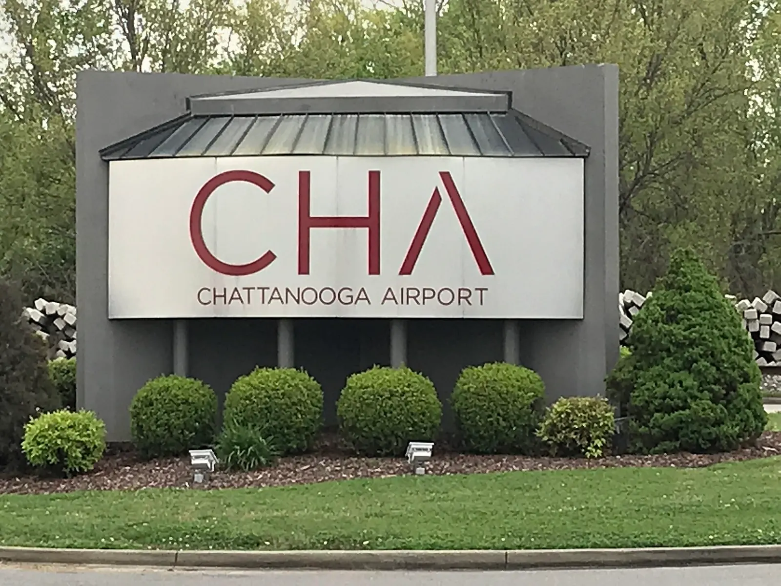 Chattanooga Metropolitan Airport roadside sign