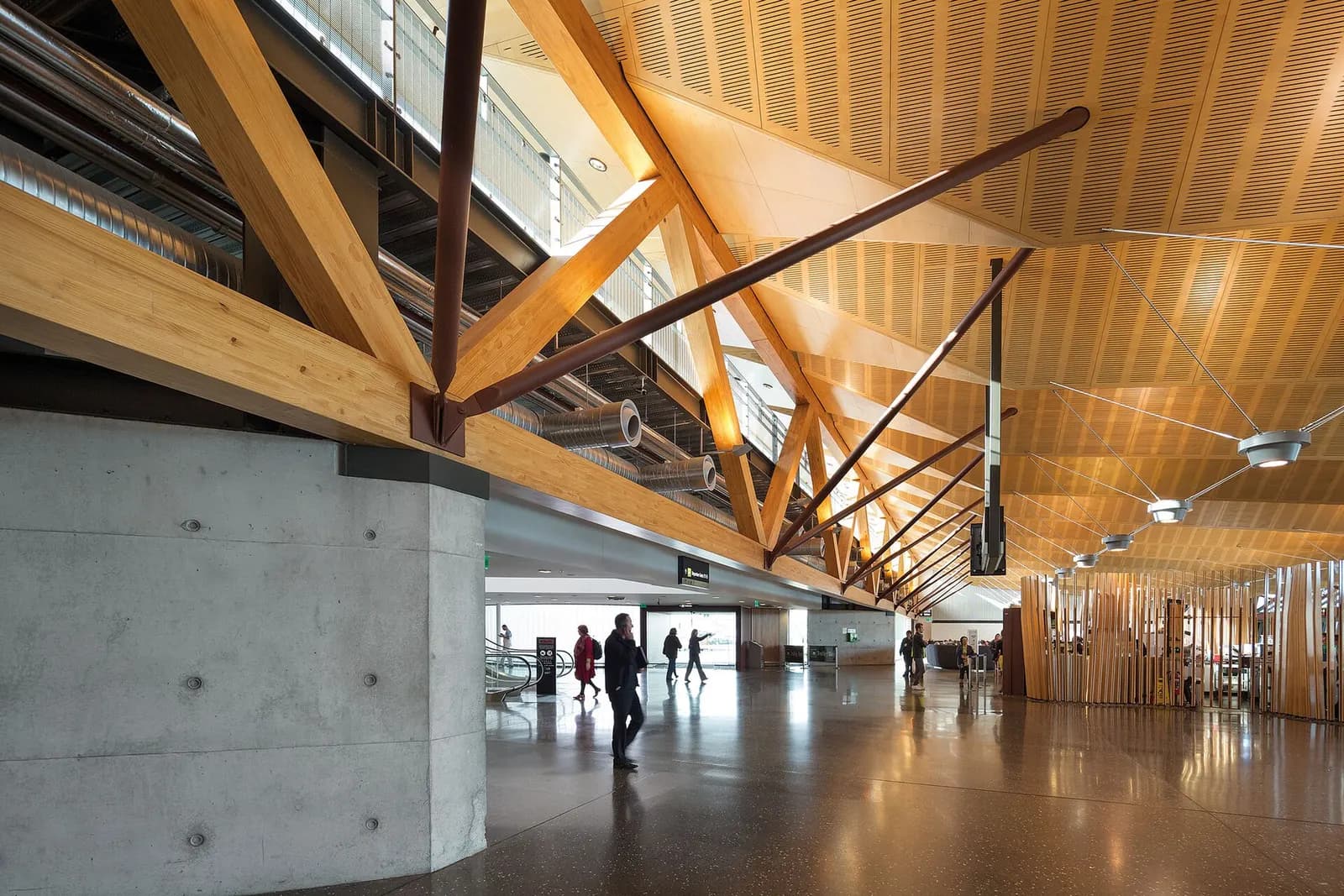 Regional wing seating at Christchurch Airport near Gates 3–14