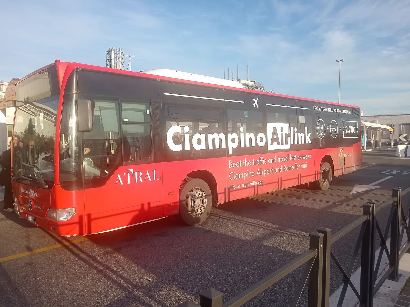 Ciampino Airlink ATRAL shuttle 2026