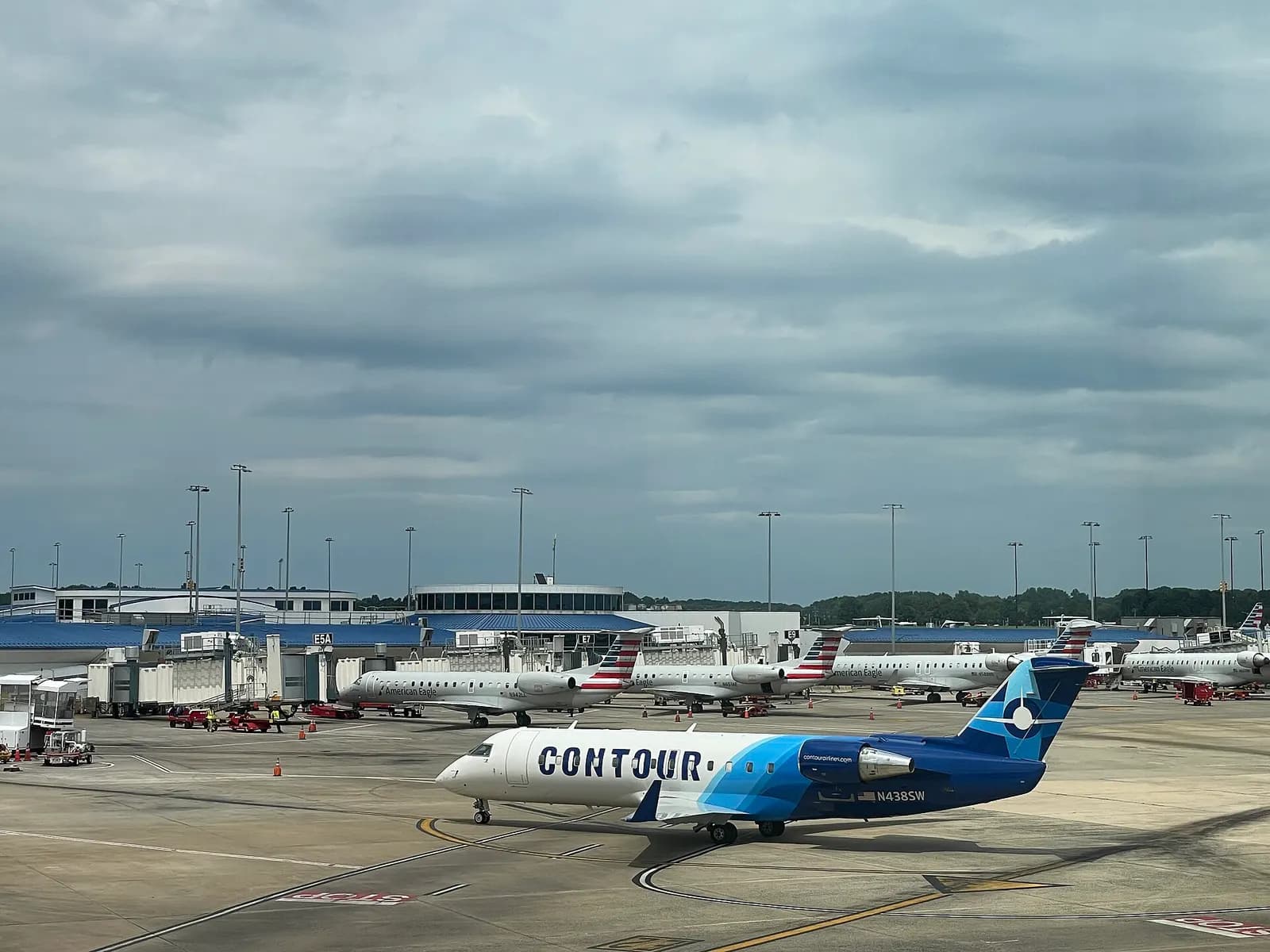 Contour Airline aircraft in Charlotte Douglas International Airport