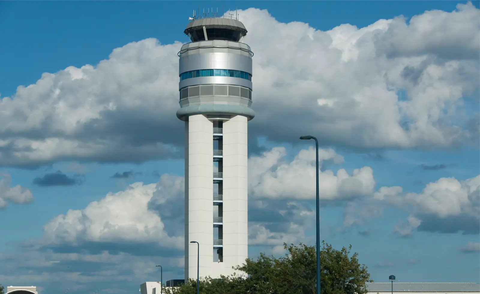John Glenn Columbus International Airport(KCMH), formerly known as Port Columbus International Airport, Air Traffic Control Tower. Elevation: 815 ft. / 248.4 m (surveyed).