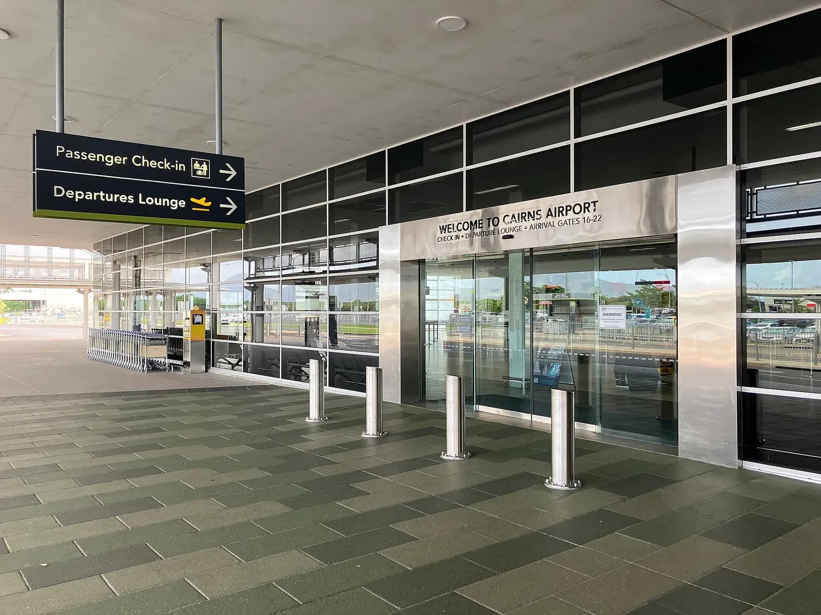 Cairns Airport departures entrance