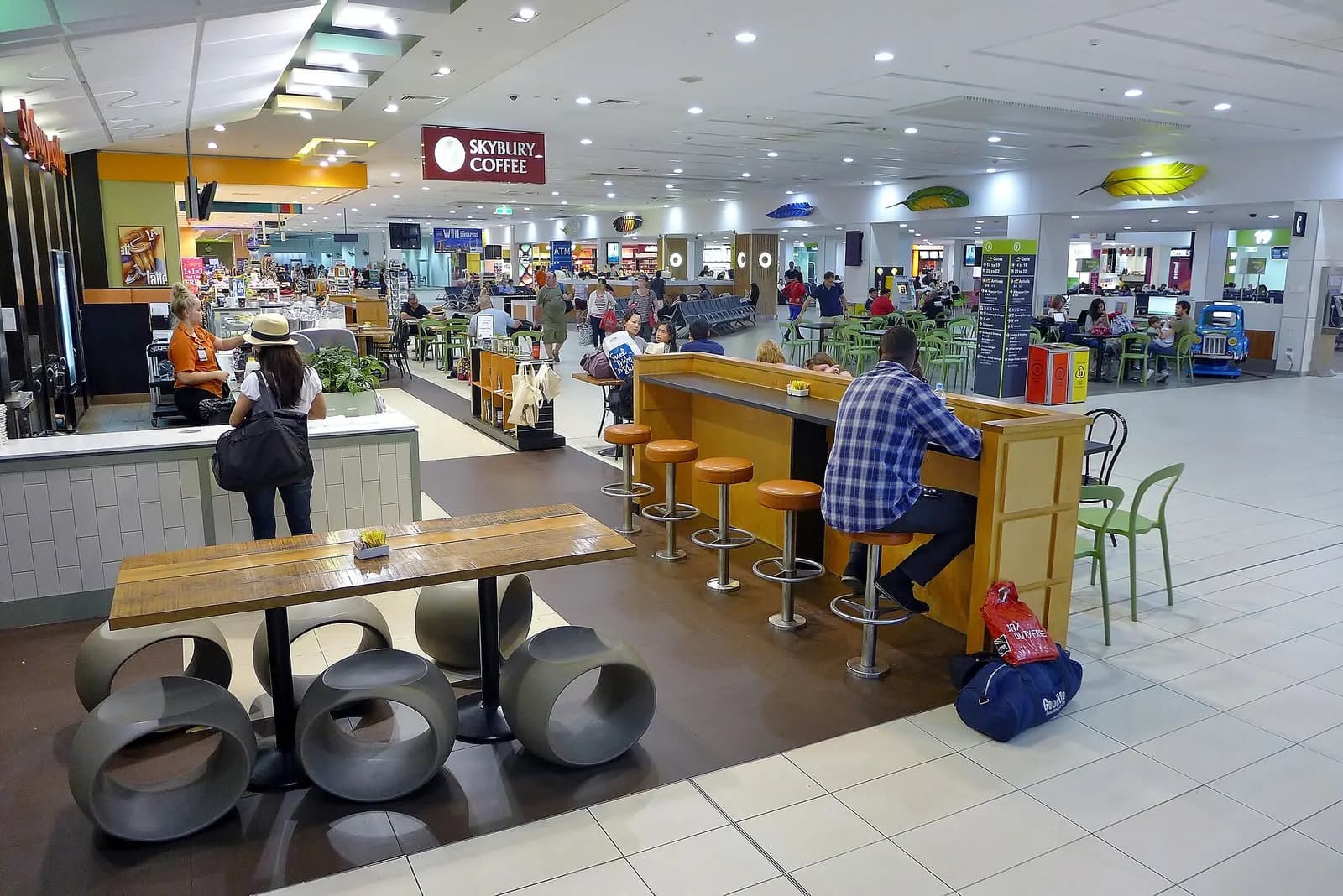 View of the interior of the main terminal at Cairns International Airport , Far North Queensland , Australia