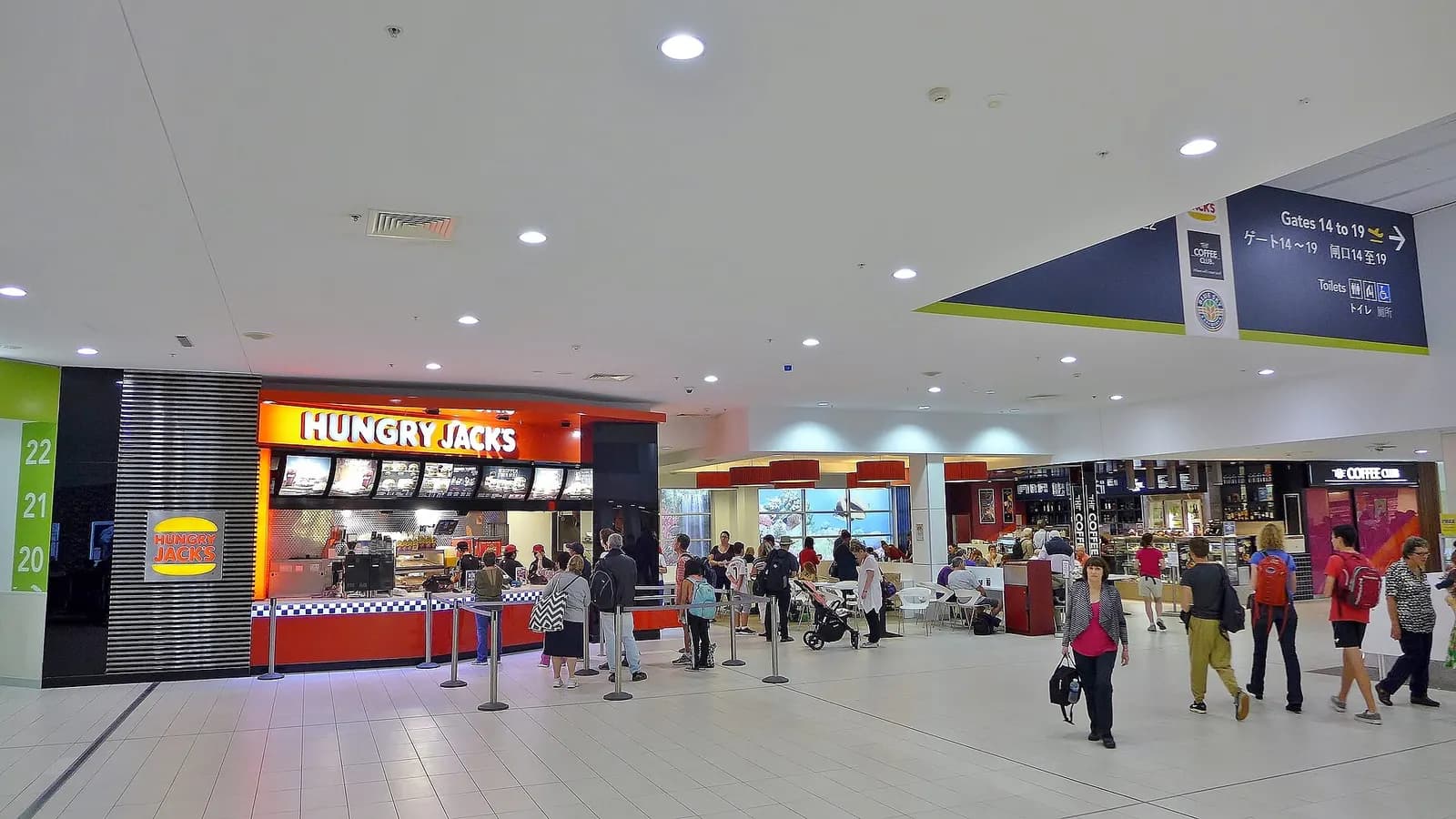 View of the interior of the main terminal at Cairns International Airport , Far North Queensland , Australia