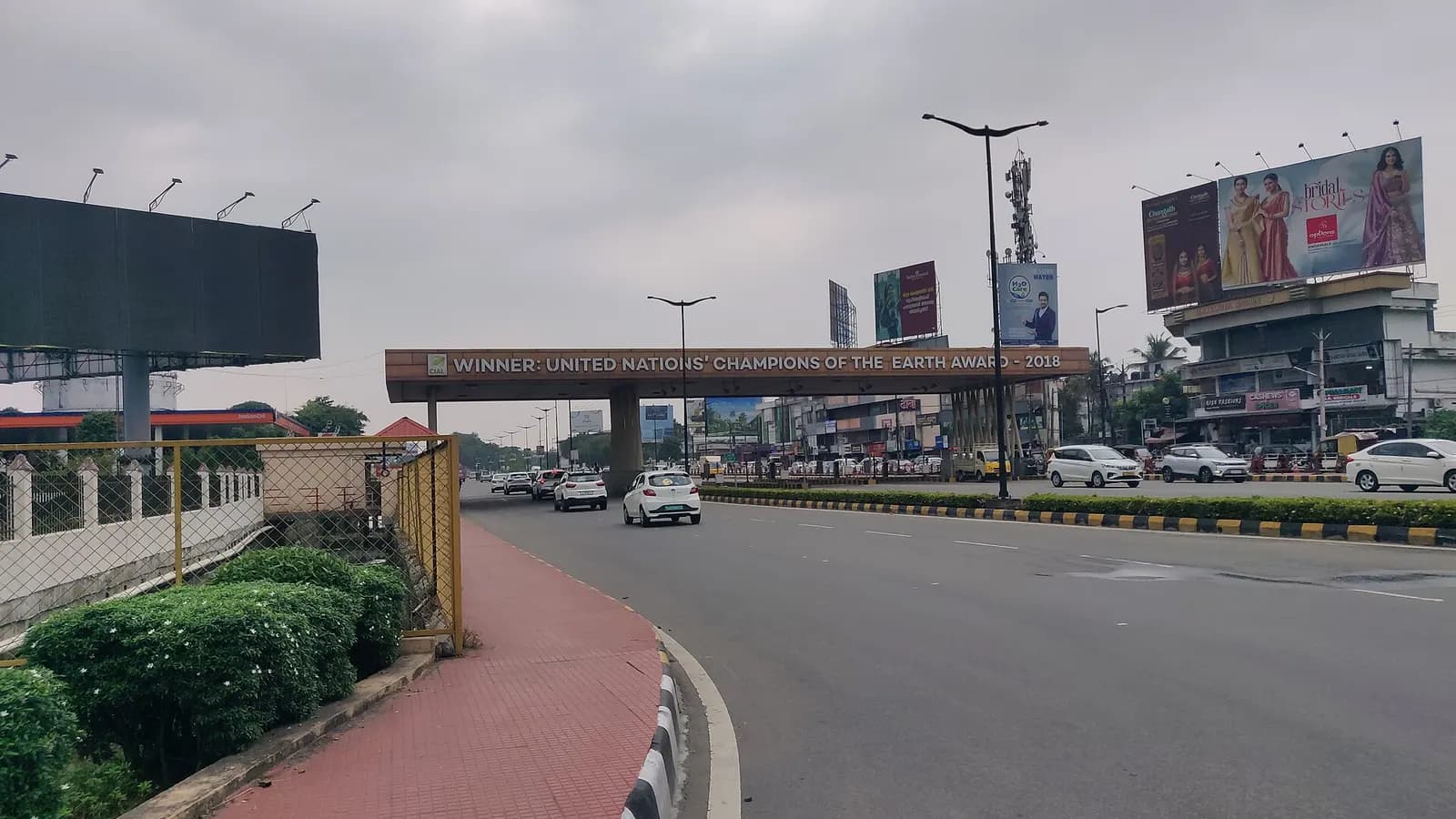 CIAL road gateway marking the 2018 UN Champions of the Earth award