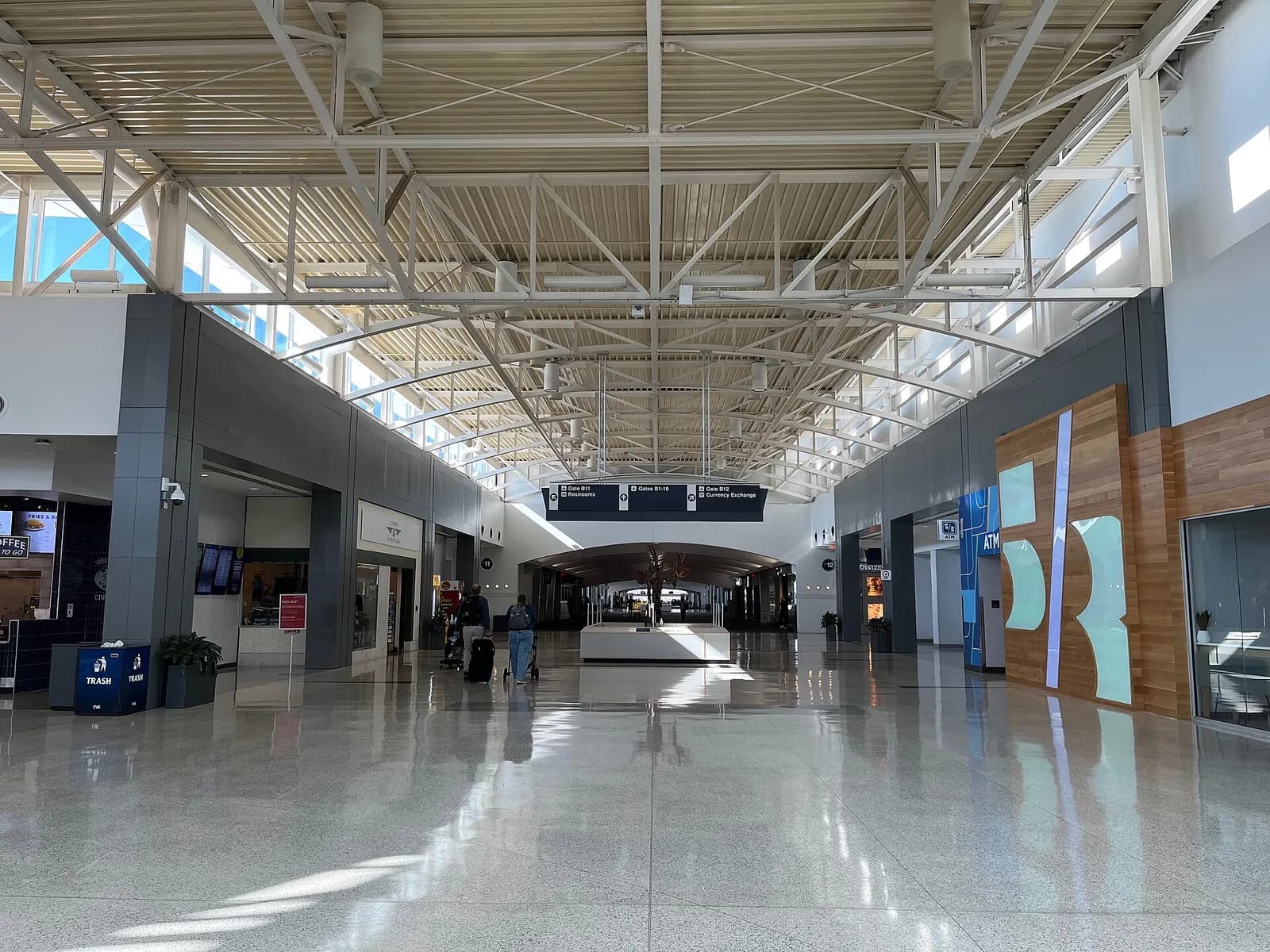 Concourse B of Cincinnati/Northern Kentucky International Airport in 2025