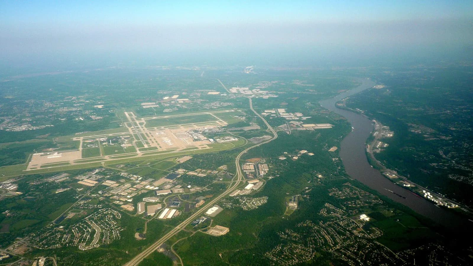Ariel View of CVG from East