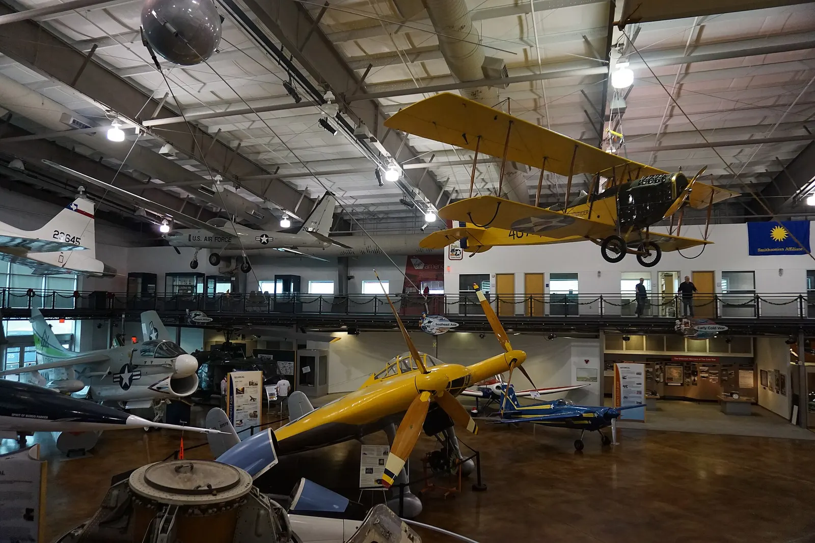The interior of the Frontiers of Flight Museum at Dallas Love Field in Dallas , Texas ( United States ).