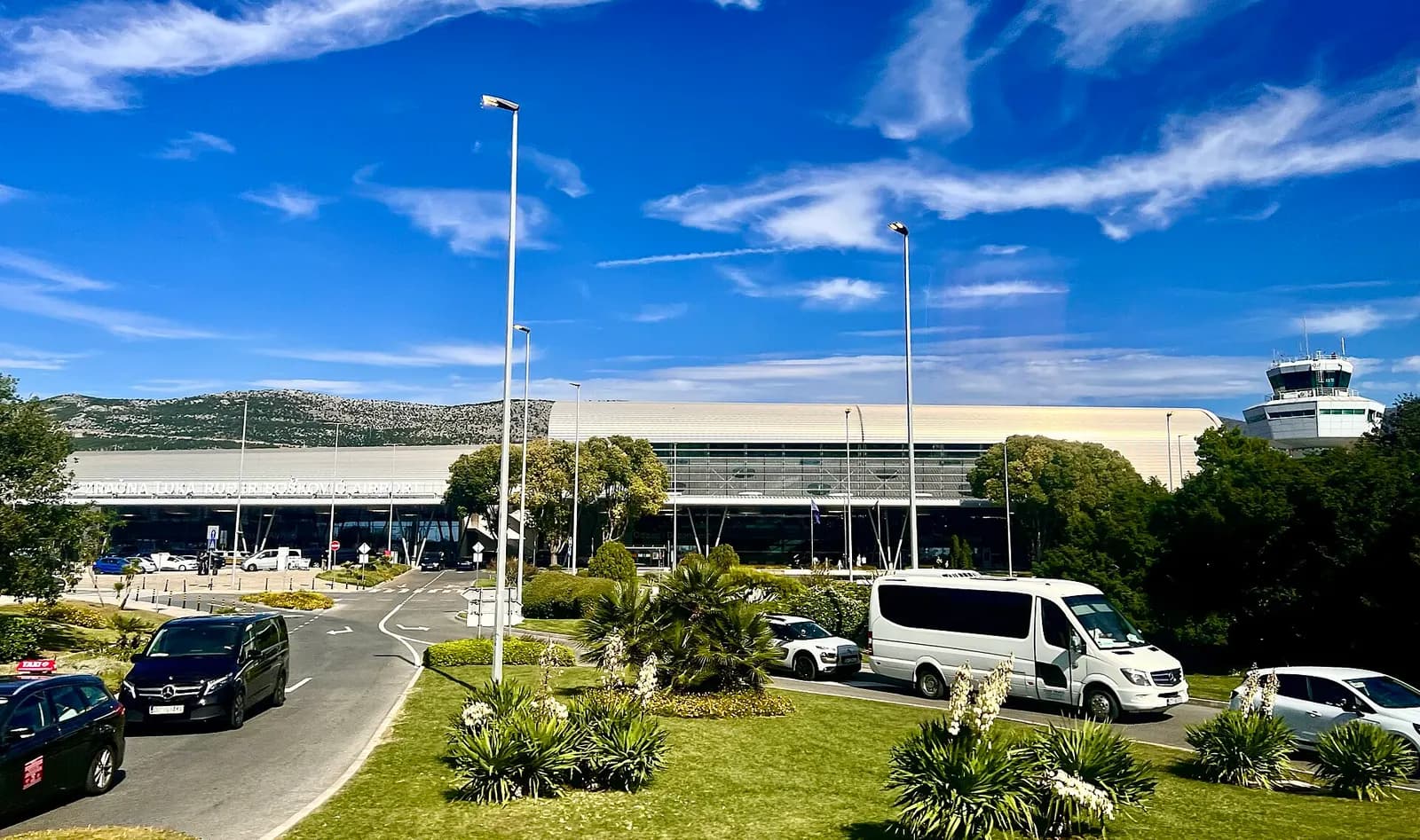 Dubrovnik Airport landside terminal and forecourt
