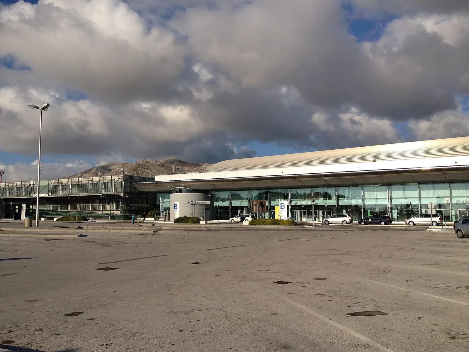 Dubrovnik Airport Terminal B arrivals facade