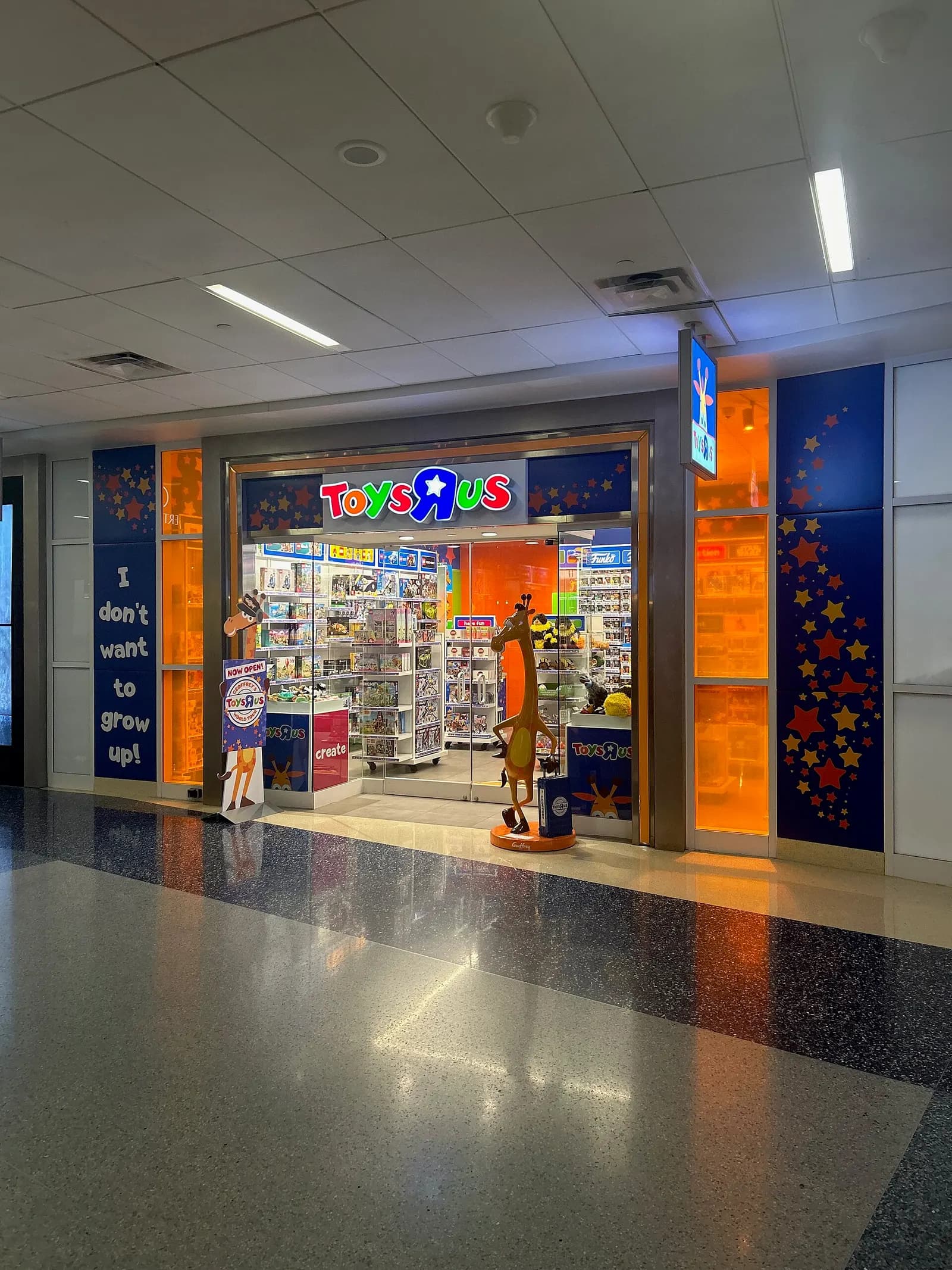 A Toys "R" Us store at the Dallas Fort Worth International Airport, gate A