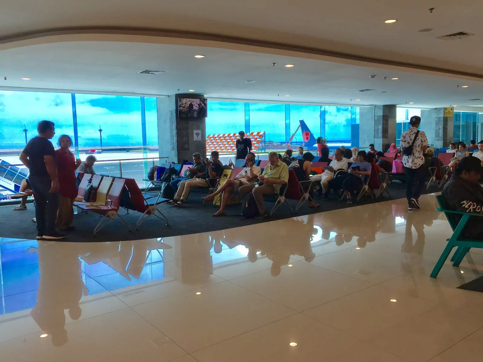 Domestic terminal boarding gate of Ngurah Rai International Airport