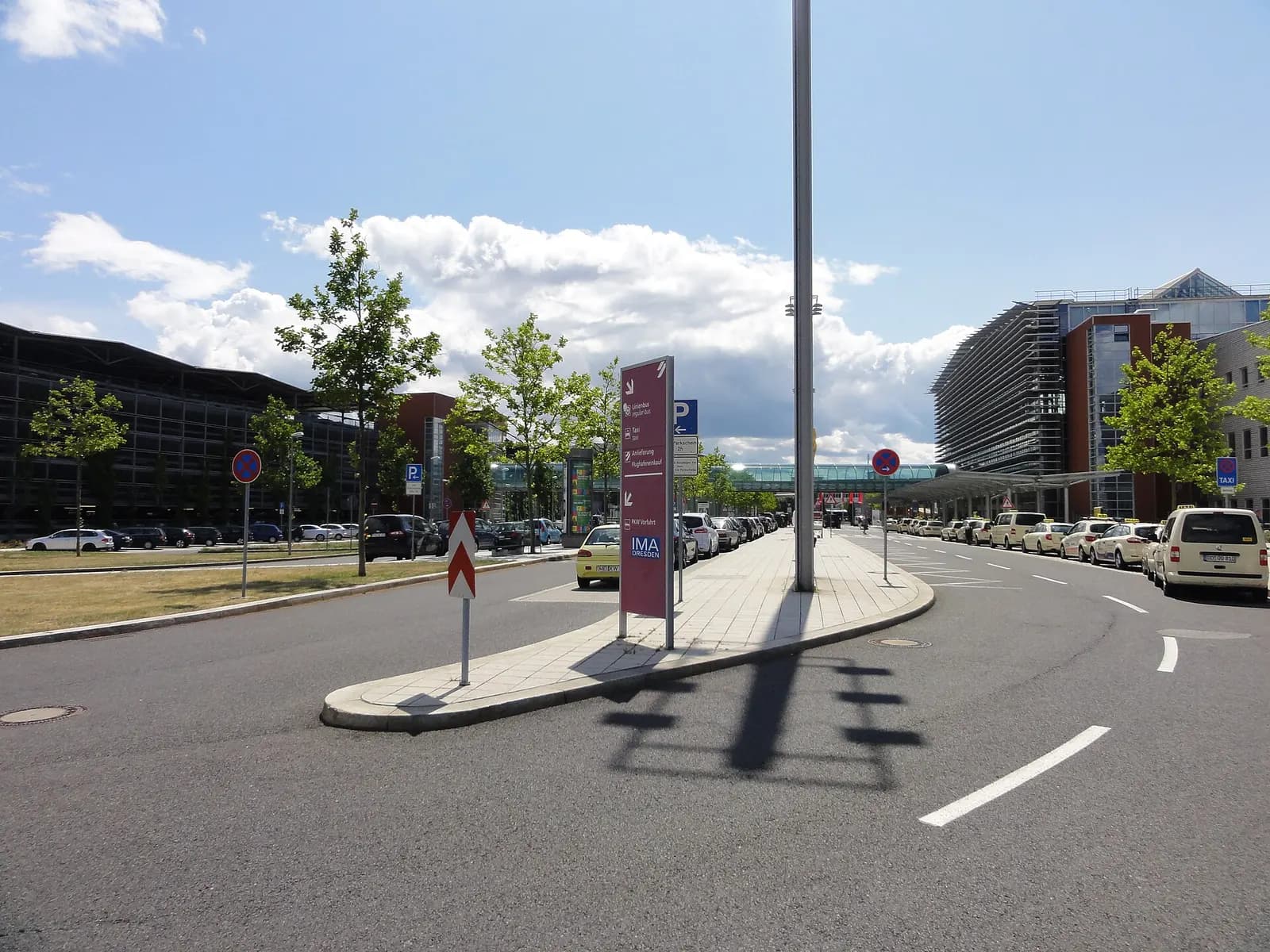 The Dresden Airport.