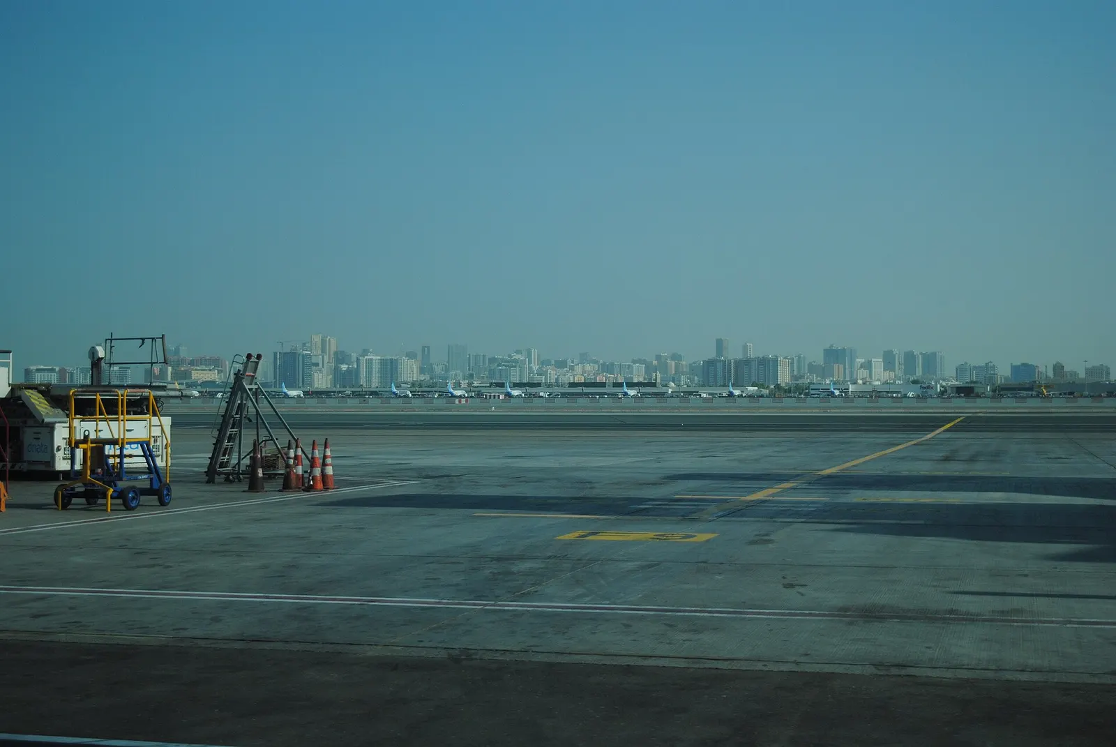 Dubai International Airport (taken though a tinted window)