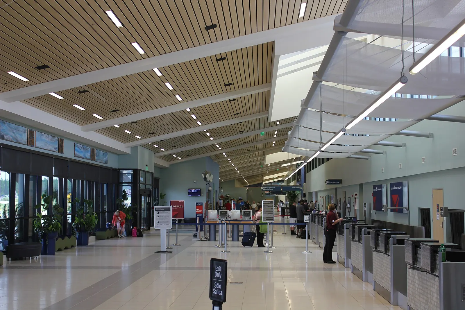 Historic August 2013 interior of Northwest Florida Beaches International Airport (ECP), Panama City, Florida