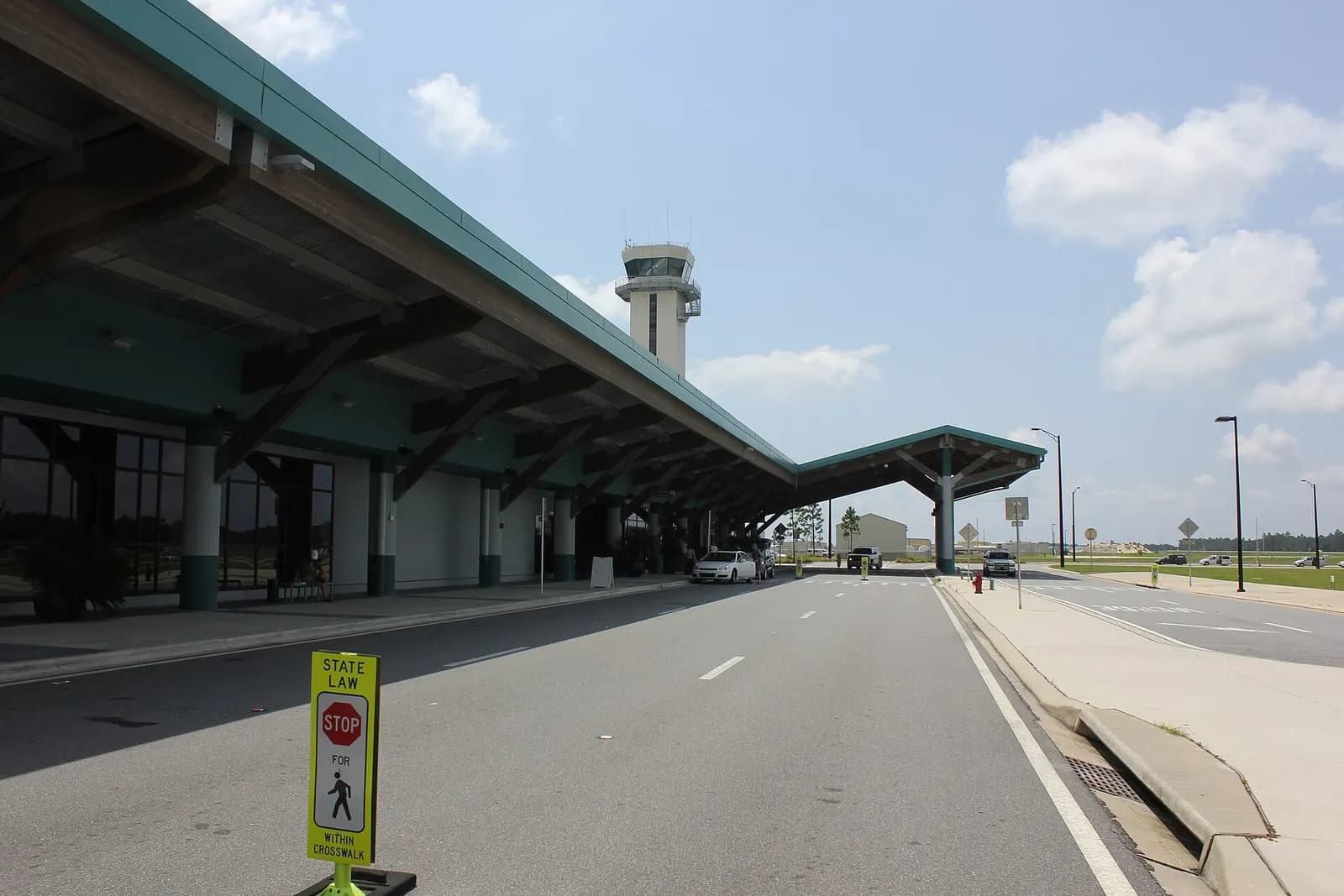 Historic August 2013 curb and roadway at Northwest Florida Beaches International Airport (ECP)