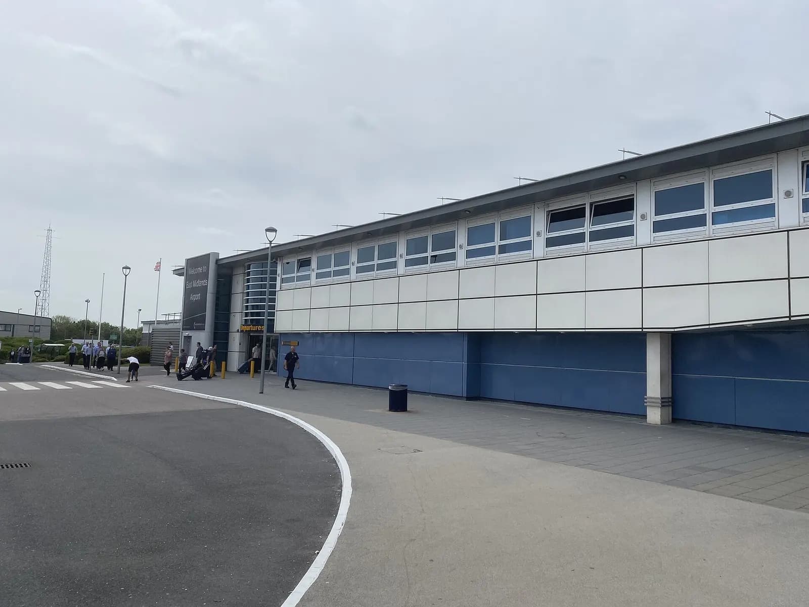 East Midlands Airport departures building exterior