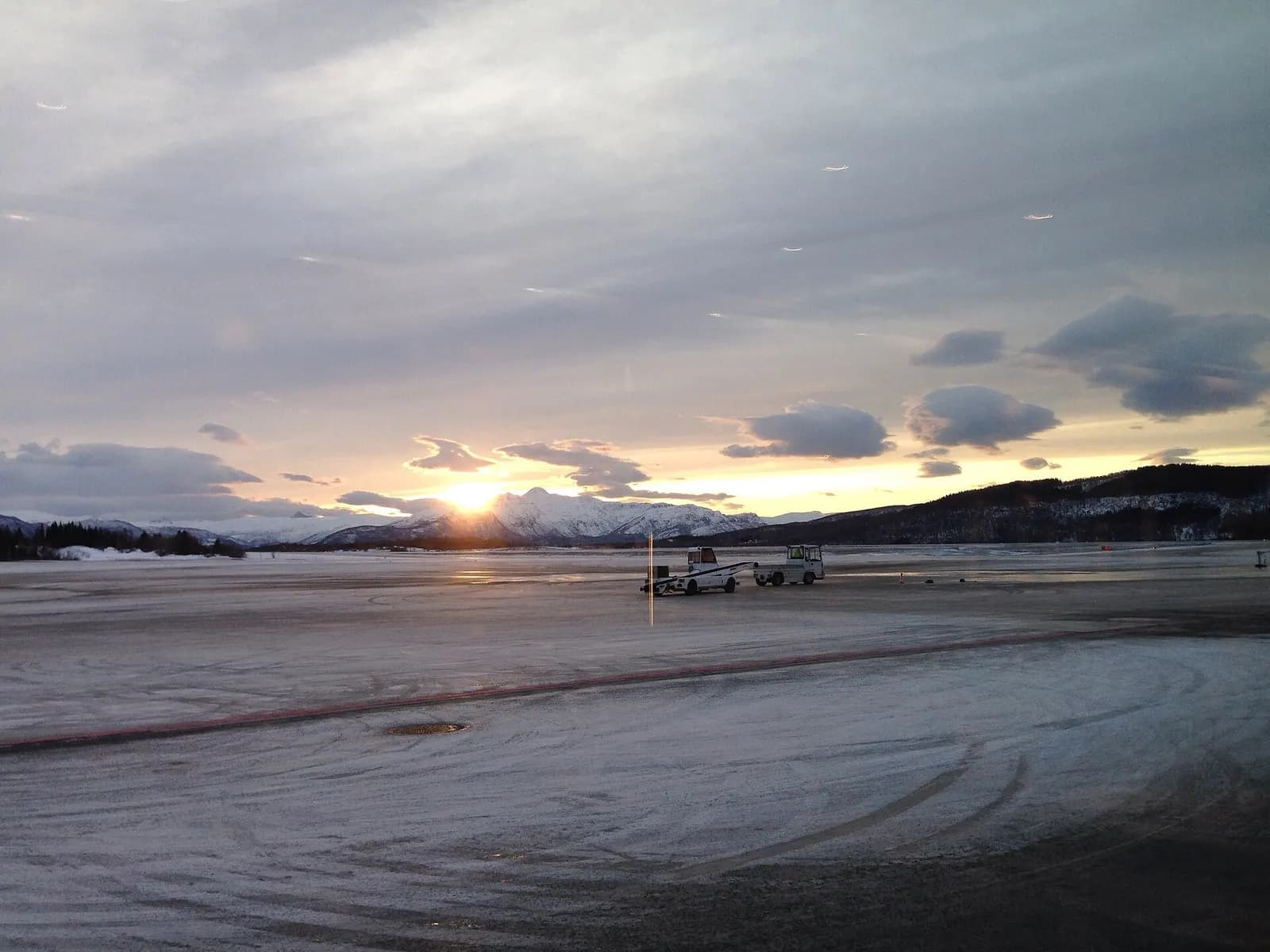 Runway and apron area at Harstad/Narvik Airport, Evenes
