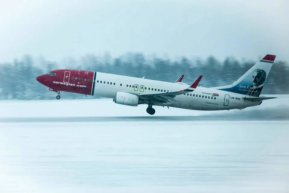 Norwegian Air Shuttle Boeing 787 Dreamliner on the ground at Evenes