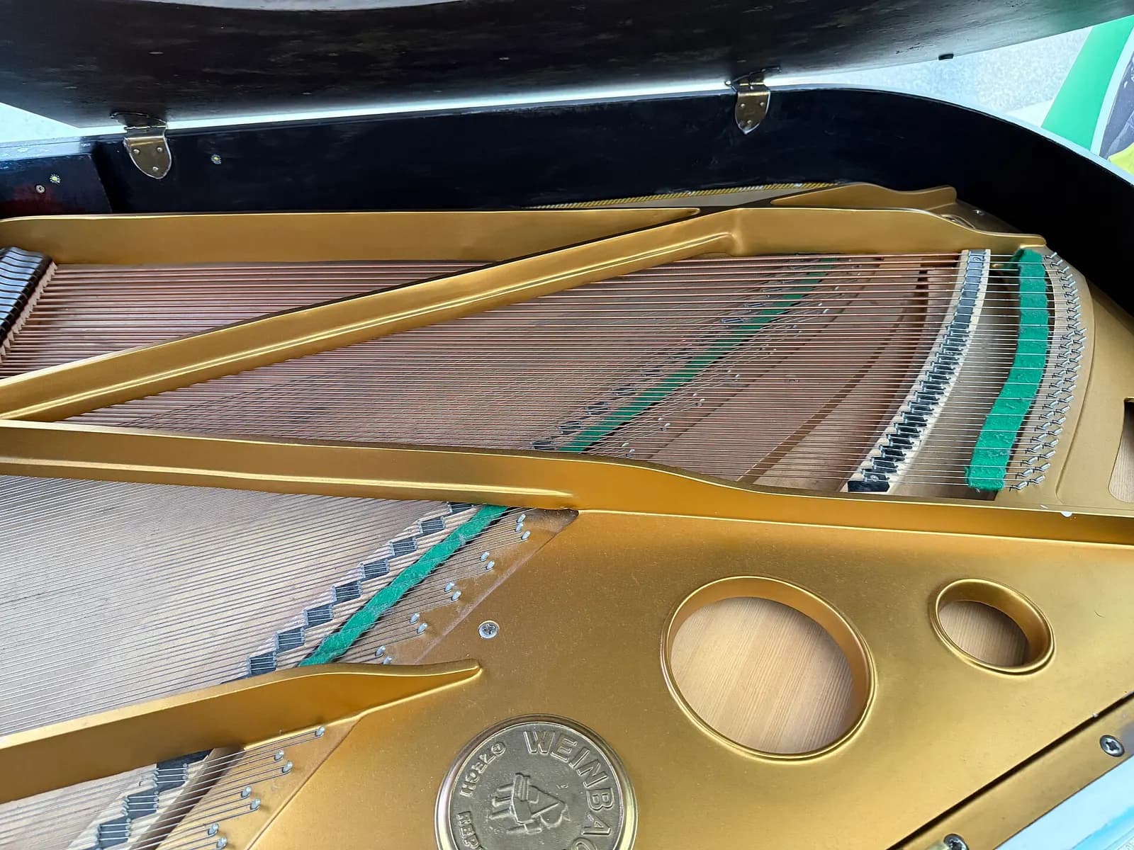 Interior of a Sing for Hope Piano within Terminal C of Newark Liberty International Airport in Newark, Essex County, New Jersey