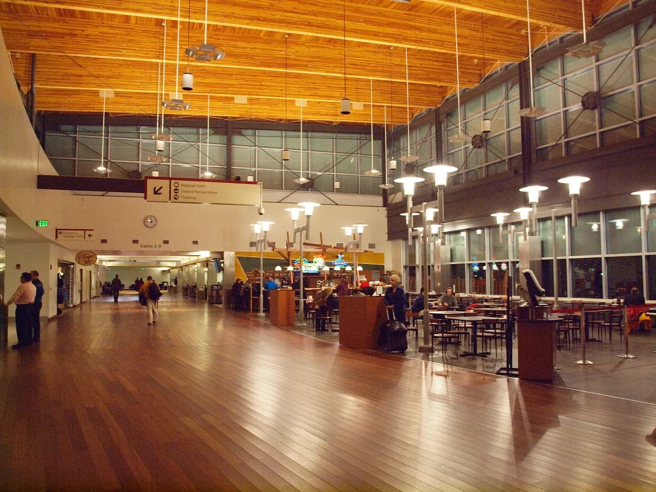 Interior of Fairbanks International Airport on 19 March 2010