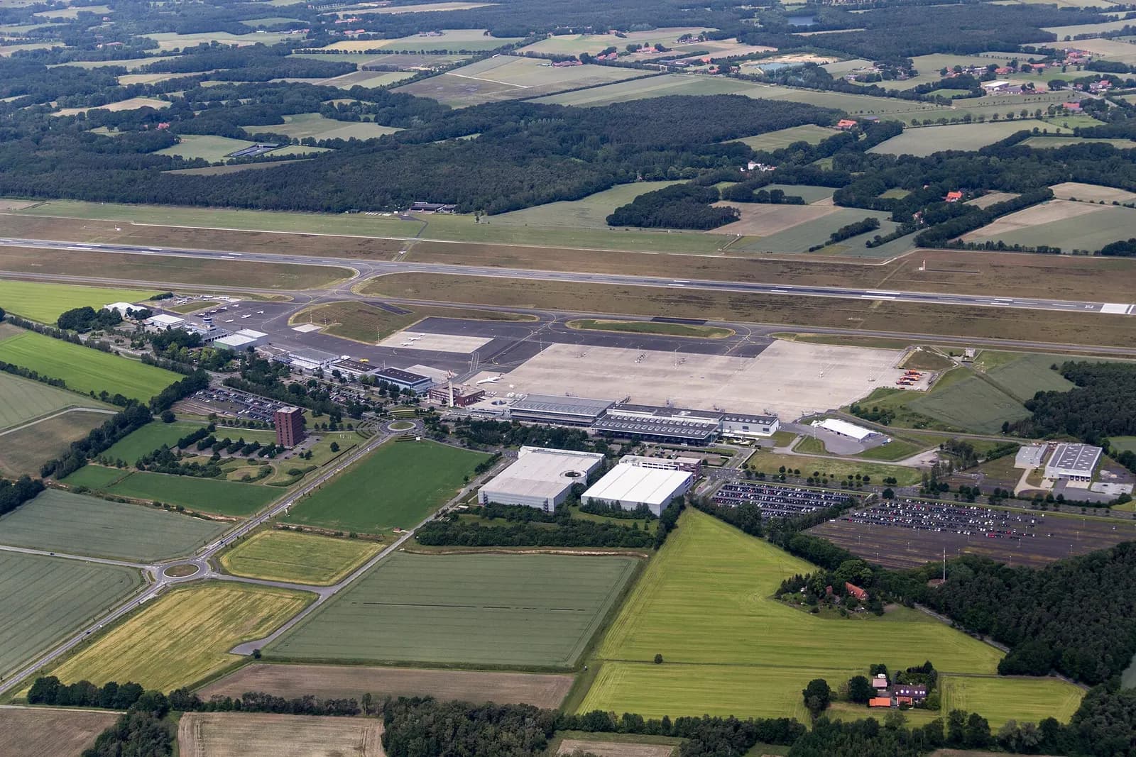 Airport of Münster-Osnabrück , Greven , North Rhine-Westphalia , Germany