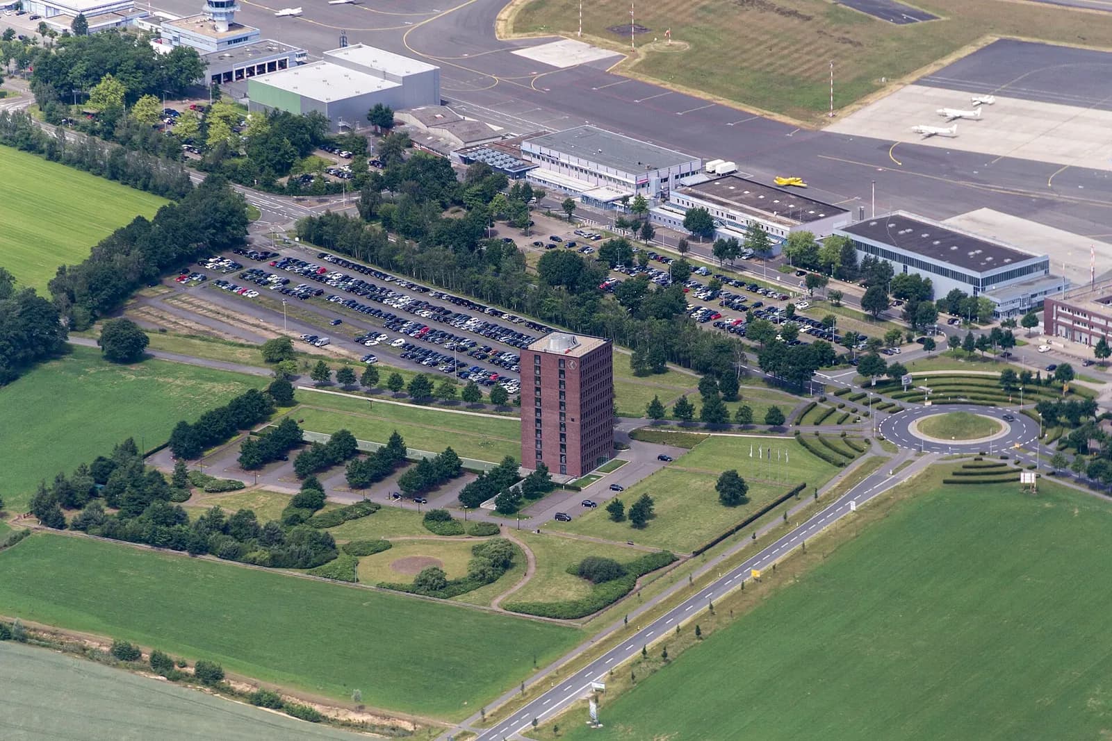 Fiege Logistik headquarters at Airport of Münster-Osnabrück , Greven , North Rhine-Westphalia , Germany